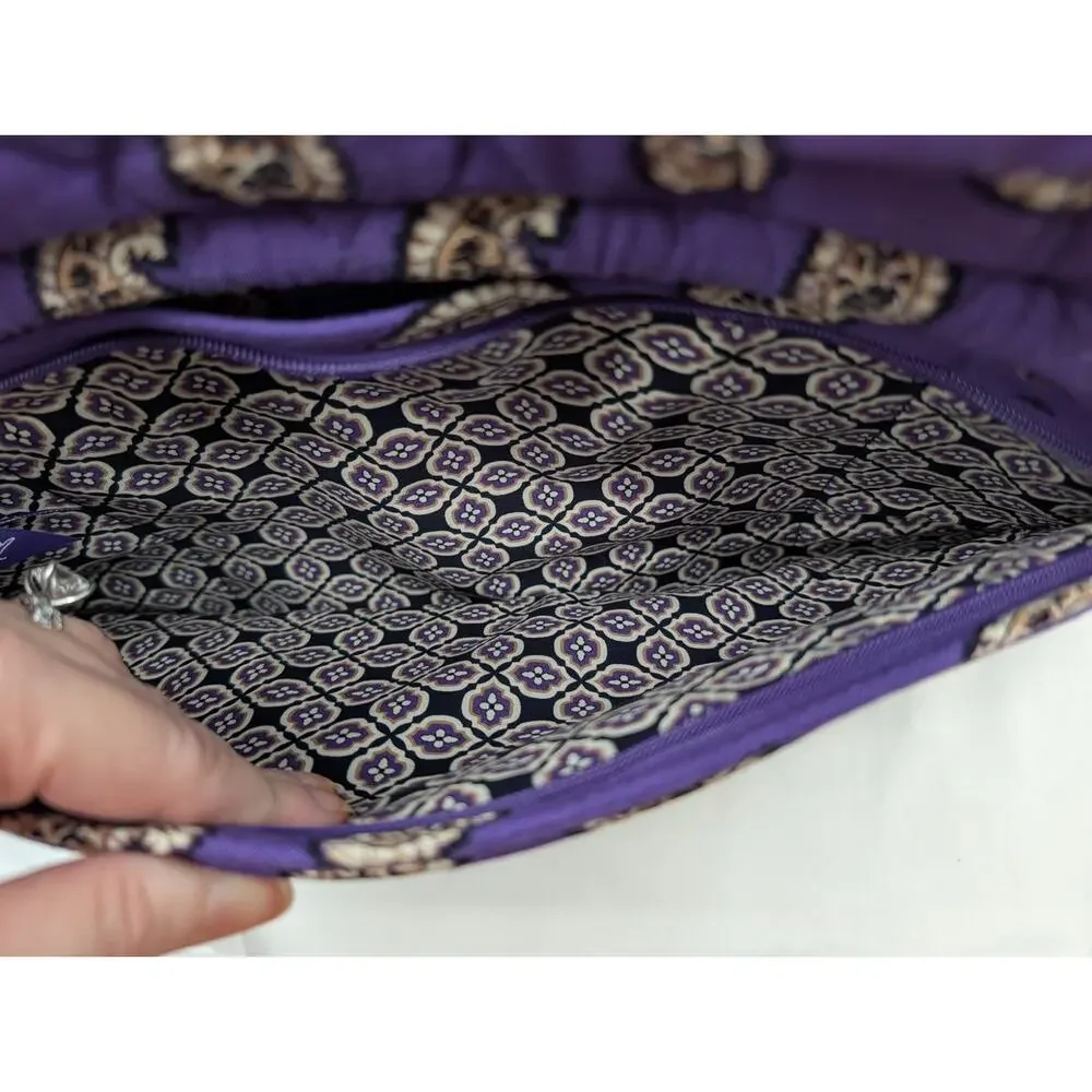 BUNDLE! Vera Bradley Simply Violet Weekender Bag & Jewelry Box Travel Cruise